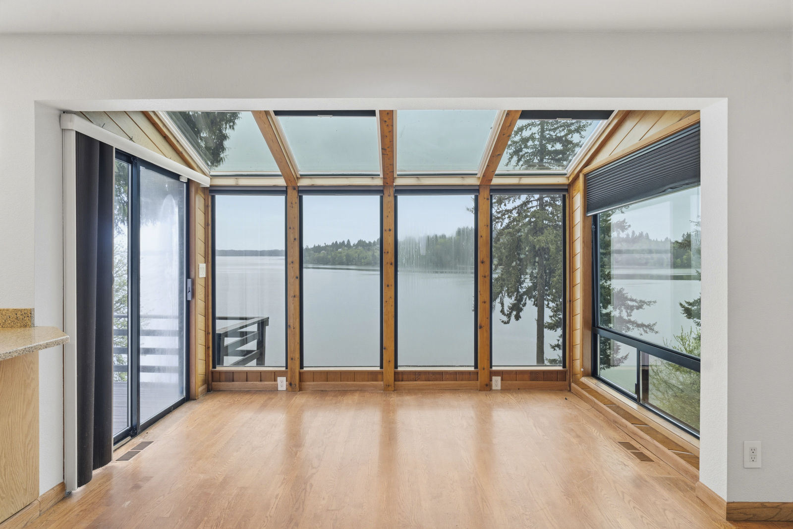 Kitchen with high-end appliances and hardwood floors