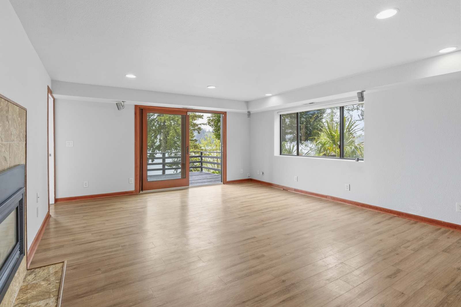 Downstairs ADU level with separate entrance potential