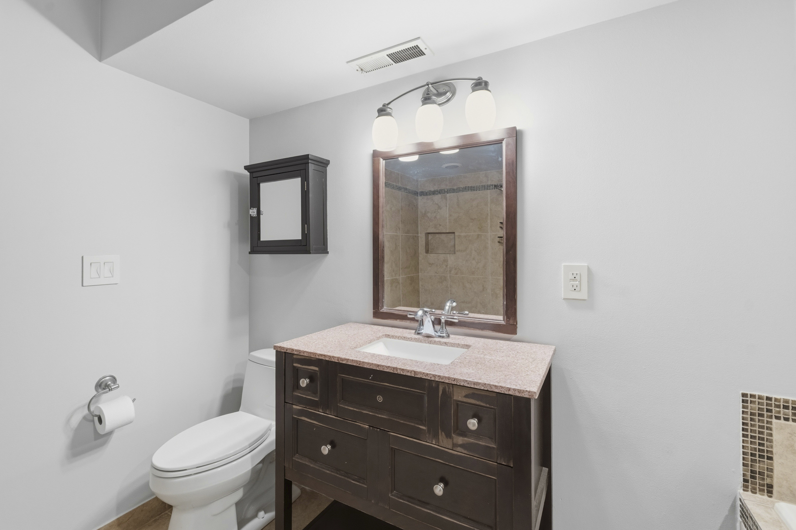 Outdoor yard and landscaping at Kamilche Shores waterfront property